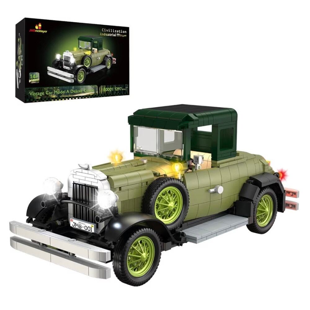JMBricklayer Vintage Cars Building Sets for Adults with Lights 50001 (C220)